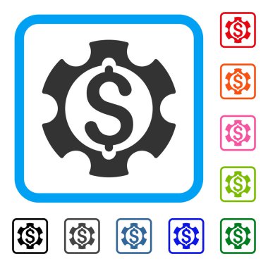 Finansal kalkınma simgesi çerçeveli