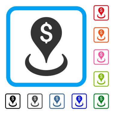 Coğrafi hedefleme simgesi çerçeveli