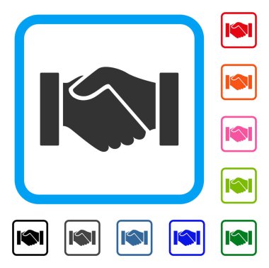 El sıkışma simgesi çerçeveli