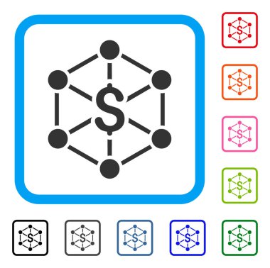 Banka ağ simgesini çerçeveli