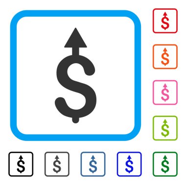 İş büyüme simgesi çerçeveli