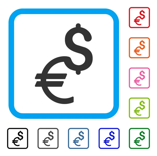 货币框架图标 — 图库矢量图片