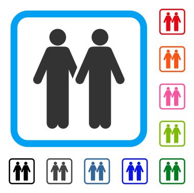 Adult Friends Framed Icon