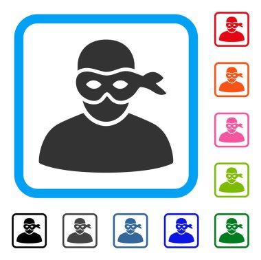 Anonimious hırsız simgesi çerçeveli