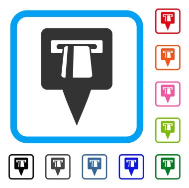 ATM işaretçi simgesi çerçeveli