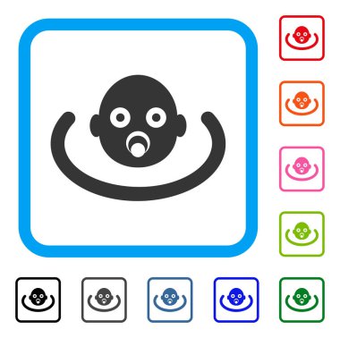 Bebek ortam simgesini çerçeveli