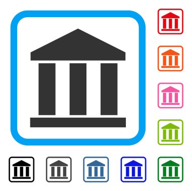 Banka Binası simgesi çerçeveli