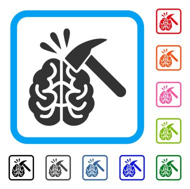 Beyin etkisi simgesi çerçeveli