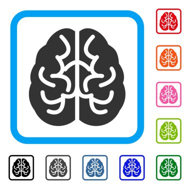 Beyin simgesi çerçeveli