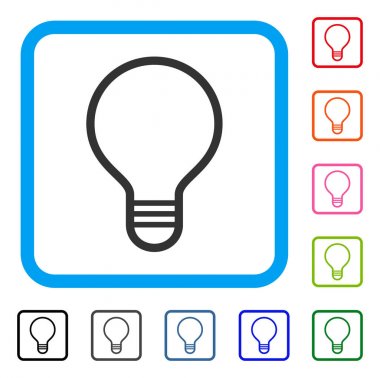 Ampul simgesi çerçeveli