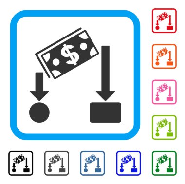 Nakit akışı simgesi çerçeveli