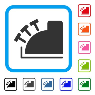 Yazar kasa simgesi çerçeveli