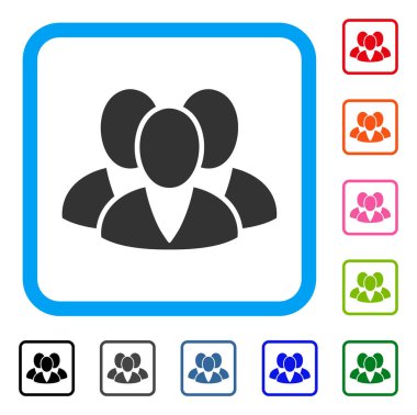 İstemciler simgesi çerçeveli