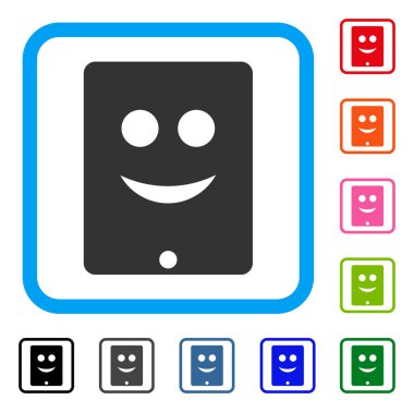 Communicator Smile Smiley simgesi çerçeveli