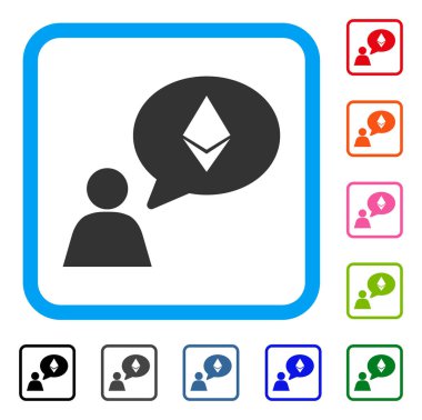 Simge Ethereum düşünen biri çerçeveli