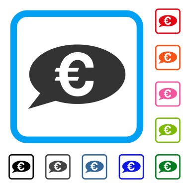 Euro mesaj simgesi çerçeveli