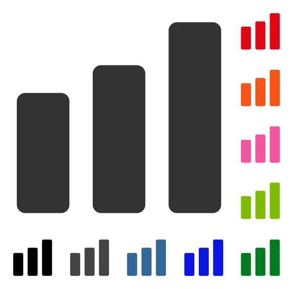 Icono enmarcado de aumento de gráfico de barras — Archivo Imágenes Vectoriales