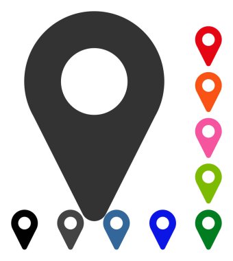 Harita işareti simgesi çerçeveli