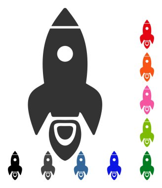 Roket simgesi çerçeveli