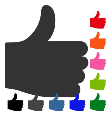 Başparmak yukarı çerçeveli simgesi