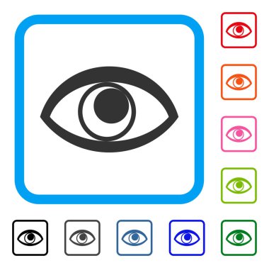 Göz simgesi çerçeveli