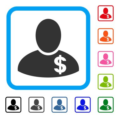 Yatırımcı simgesi çerçeveli