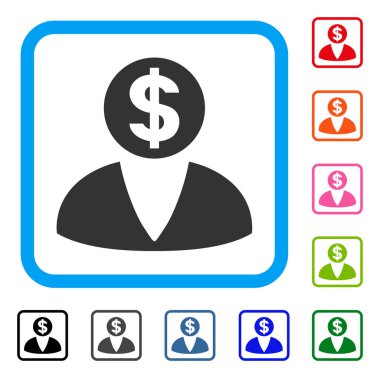 Yatırımcı simgesi çerçeveli