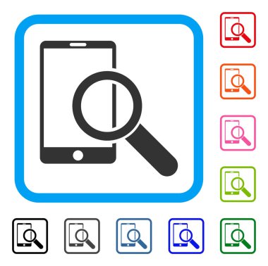 Akıllı telefon simgesi çerçeveli bulmak