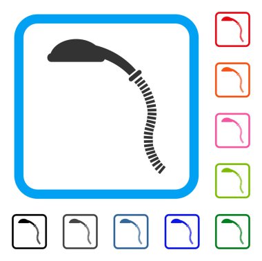 Esnek duş simgesi çerçeveli