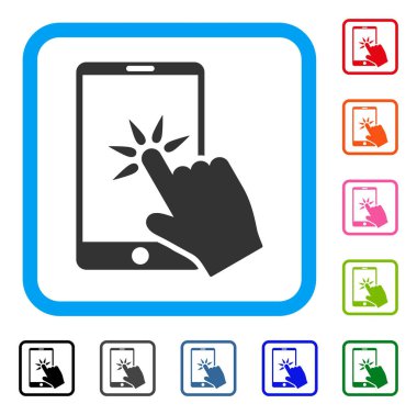 El tıklayın Smartphone simgesi çerçeveli