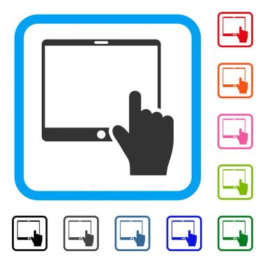 El simgesi mobil Tablet çerçeveli Puan