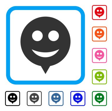 İpucu gülümseme simgesi çerçeveli