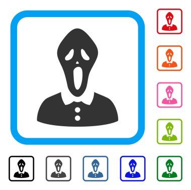 Korku simgesi çerçeveli