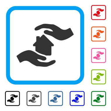 Ev eller simgesini çerçeveli