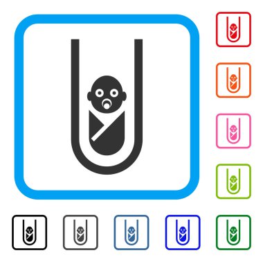 Vitro bebek simge çerçeveli