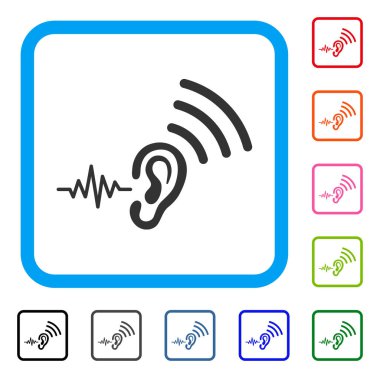 Dinle ve çerçeveli simgesi iletimi