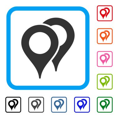 İşaretçiler çerçeveli simge göster