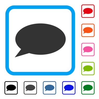 İleti bulut simgesi çerçeveli