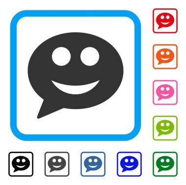 İleti Smile Smiley simgesi çerçeveli