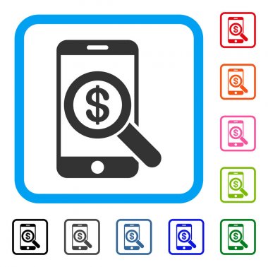 Telefon denetim simgesi çerçeveli