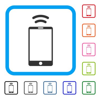Mobil IrDA sinyal simgesi çerçeveli
