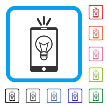 Mobil lamba ışığı simgesi çerçeveli