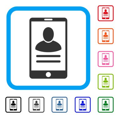 Mobil kullanıcı özellikleri simgesini çerçeveli