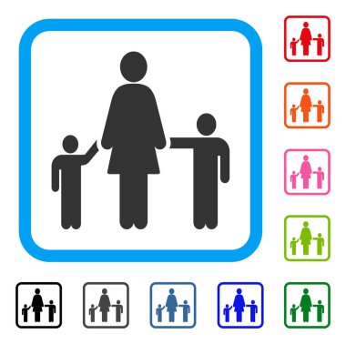 Anne Çocuk simgesi çerçeveli