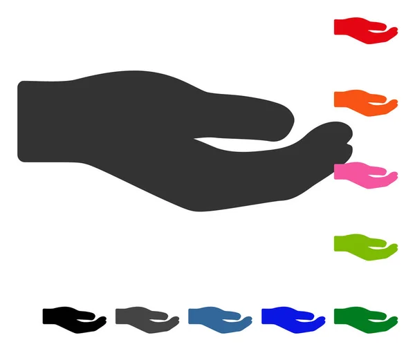 Aandeel Hand ingelijst pictogram — Stockvector