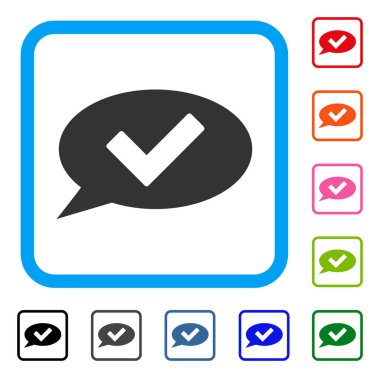 Tamam mesaj çerçeveli simgesi