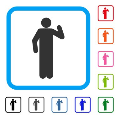 Kutsal kişilerin resmi görüş poz çerçeveli