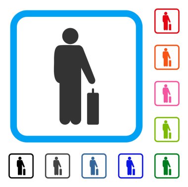 Yolcu simgesi çerçeveli