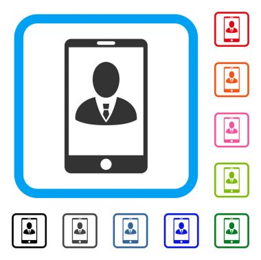 Telefon müşteri profili simgesini çerçeveli