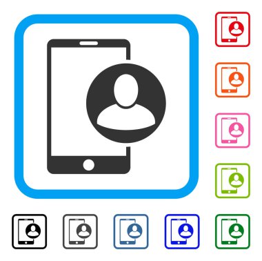 Telefon kullanıcı profili simgesini çerçeveli